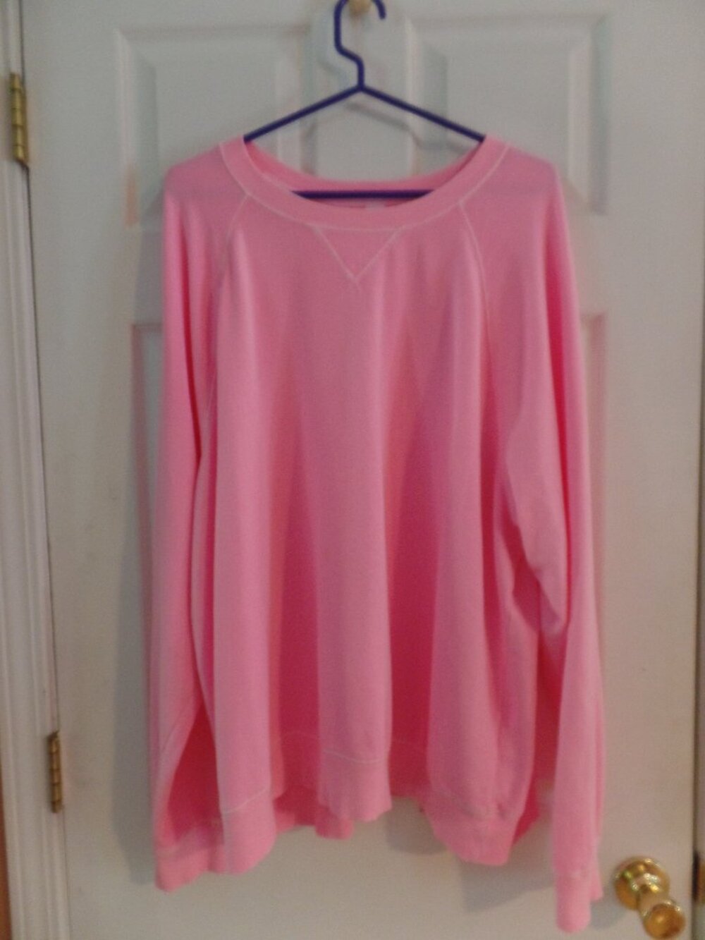 Old Navy XXL TALL Neon Pink Lightweight Sweatshirt **FLAW** SUMMER NIGHTS 18 20